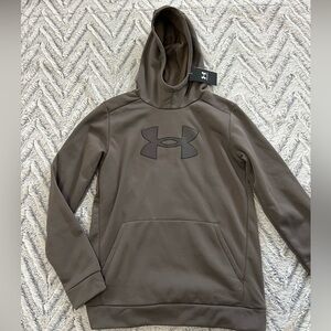 NWT Boy's Under Armour Hoodie Loose Fit Fleece Big Logo youth XL